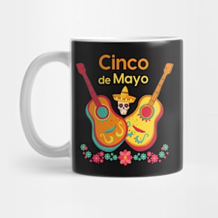 Print Cinco De Mayo Mexican Guitar Mug